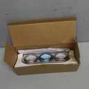 WATERWICH Triple Gauge Kit 2inch 52mm Water Temperature Gauge + Oil Pressure Gauge + Voltmeter 3 in 1 Car Marine Meter Auto Gauge for Car Truck Vehicle Motorcycle Tractor (White)