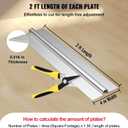 VEVOR PEX Heat Transfer Plates, 200 pcs Box Radiant Heat Transfer Plates, 2ft Aluminum PEX Heat Transfer Plates, 1/2 inch Heat Transfer Plates designed for PEX Tubing