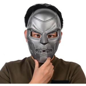 Hero Dr Doom Mask, Halloween Full Face Latex Cosplay Mask, Costume Mask for Adults, Men, Women Masquerade Masks