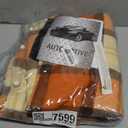 Heated Blanket - 12-Volt Electric Blanket for Car, Truck, SUV or RV - Portable Winter Car Accessories for Camping or Travel by Stalwart (Orange Plaid)