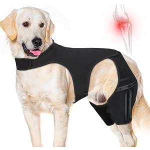 Dog Knee Brace for Back Leg, Dog Leg Brace Fit Large Middle Small Dogs for Luxating Patella, Hip Dysplasia, Torn ACL Hind Leg, Ligament Injuries (X-Large)