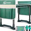 Garden Kneeler and Seat Gardening Stool Heavy Duty Garden Kneeling Bench with Handles Seat Bench Comes with Tool Pouch & Gloves Gardening Gifts for Seniors Women & Men (Green)