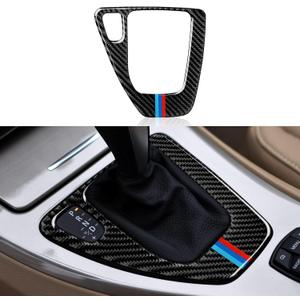 Car Gear Shift Panel Sticker Decal Carbon Fiber Trim Cover fits for BMW E90 E92 E93 2005 2006 2007 2008 2009 2010 2011 2012 Accessories