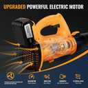 Leaf Blower Cordless with 4.0Ah Battery and Charger, 6 Speed Mode, 250MPH High Speed Lightweight Electric Leaf Blowers Cordless for Lawn Care, Patio, Garden Cleaning and Dust (Yellow)