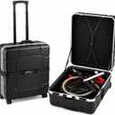 B&W International Brompton Bike Case, Foldon Hard Case Impact-Resistant ABS Hard Shell Travel Case with Wheels, Telescoping Handle, Large