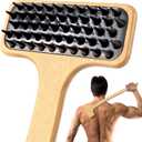 NURENDER Back Scratcher for Men, 22''Extra Long Handle Bamboo Back Scratcher, 2 in 1 Back Massager and Body Scratcher, Gentle Relief for Adults, Pregnancy, Elderly, Gift for Fathers.