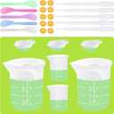 Silicone Measuring Cups for Resin Supplies,Resin Kit for 250ml &100ml Non-Stick Mixing Cups,Silicone Cups for Resin Molds,Epoxy Resin Cups,Cooking,Casting Molds,Jewelry Makin,DIY Crafts
