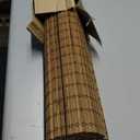 LazBlinds Cordless Bamboo Roman Shades, 34.5x64, Highfield Teak