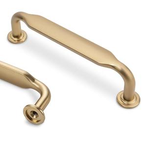 KOMOTIA 10 Pack 3-3/4 Inch Cabinet Pulls Champagne Bronze Kitchen Handles Zinc Alloy Drawer Pulls Solid Cabinet Hardware
