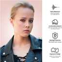 2 x BNU Ear Plugs for Concerts, 2 Pairs 25-35dB Noise Cancelling Earplugs for Work, Motorcycle Reusable High Fidelity Noise Reduction Ear Plugs with 6 Pair Silicon and Memory Foam Tips in S/M/L, Pink