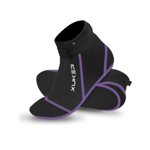 XUKER Neoprene Socks, 3mm Beach Volleyball Sand Soccer Wetsuit Socks Water Booties for Diving Snorkeling Kayaking Paddling XS