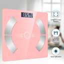 Smart Body Fat Scale - Accurate Digital Bathroom Scale with Bluetooth, 16 Essential Measurements Including Muscle Mass, Bone Mass, Body Water, BMI, and Visceral FatPink