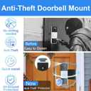 Anti-Theft Video Doorbell Mount Compatible with Tapo, Doorbell Camera Mount, No Drill Adjustable Mounting Bracket Holder Accessories for Apartment Rentals, Enhanced Protection Doorbell Mount Bracket