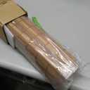 Vivvigo No Drill Bamboo Roman Shades Cordless, Brown, 34.5" W x 64" H