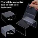 16 Pack Clear Acrylic Display Risers, 4.13" x 3.15" x 2.17" Display Stand for Figures, Collectibles, Jewelry, Cupcakes, and Buffets, U-Shaped Acrylic Shelves