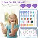 Charm Bracelet Making Kit & Unicorn/Mermaid Girl Toy- ideal Crafts for Ages 8-12 Girls who Inspire Imagination and Create Magic with Art Set and Jewelry Making Kit