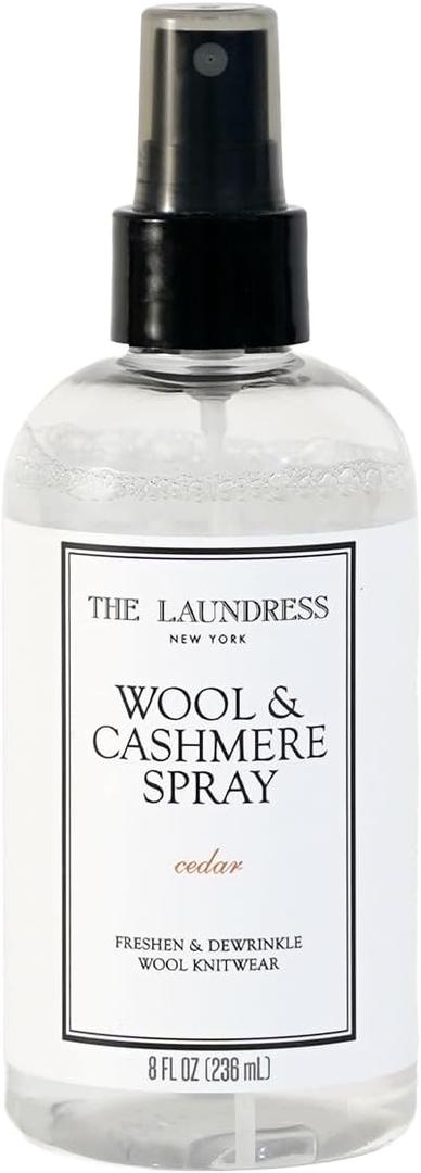 The Laundress Wool and Cashmere Fabric Spray, Wool Dewrinkle Spray, Upholstery and Linen Spray, Fabric Refresher, Cedar Scent, 8 Fl Oz