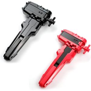 AIBREAY 2 Pack X String Launchers, X Winder Launcher with Grip, Two Launch Mode, Only Work with X Right Spinning Top (Red+Black)