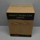 2 Pack 2.7 Gal Bathroom Trash Can with Lid, Automatic Trash Can Small Smart Garbage Can Touchless, Slim Motion Sensor Waterproof Plastic Trash Bins for Bedroom Office Kitchen Toilet (White)