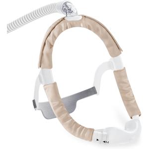 3 Pack Satin CPAP Strap Covers, CPAP Mask Cushions, Universal and Comfort CPAP Mask Strap Pads to fit Dreamwear Headgear for Reducing Red Marks CPAP Hair Protector for Women (Champagne Color)