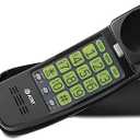 AT&T TRIMLINE 213-11 Corded Home Phone with Extra Big Buttons & Visual Ringer. No AC Power Required, Improved Easy-wall-mount, Lighted Keypad, 10 Speed Dial Keys, Volume Control,Senior Friendly. BLACK