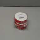 3 x 1 inch x 25 Yards Double Faced Red Polyester Satin Ribbon for Gift Wrapping,Wedding Decoration, Bows Making, Sewing, DIY Crafts