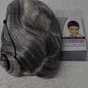 Silver Grey Wigs for Women Long Curly Wavy Wig Ombre Gray Hair Layered Wavy Shaggy for Daily Party Halloween