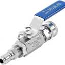 JOEJET High Pressure Washer Ball Valve Kit, 3/8" Quick Connect Ball Valve for Power Washer Hose, 5000 PSI