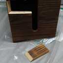 Large Cable Management Box, Burnt Wood Cord Organizer Box for Desk, Floor, Office to Hide Extension Cords Power Stripes Surge Protectors Chargers Wires