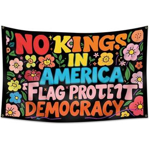 No Kings in America Flag 3x5 FT