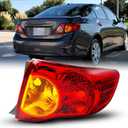AUTOONE For Toyota Corolla Tail Lights Assembly, Tail Lamp Assembly Fit for 2009-2010 Corolla Rear Factory OEM Passeger Side, Without Bulbs