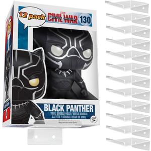 12 Pack Clear Acrylic Shelf for Funko Pop Boxes, Wall Display Shelf for Toy Figures Collectible, Boxed Action Figure and Wall Display Case 12 Pack Clear Acrylic Shelf for Funko Pop Boxes, Wall Display Shelf for Toy Figures Collectible, Boxed Action Figure and Wall Display Case