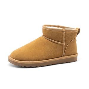 Bruno Marc Men's Winter Boots Cozy Suede Cold Weather Outdoor Casual Warm FuzzyClasic Short Boots, Size 11, Chestnut, BMUMSB2504