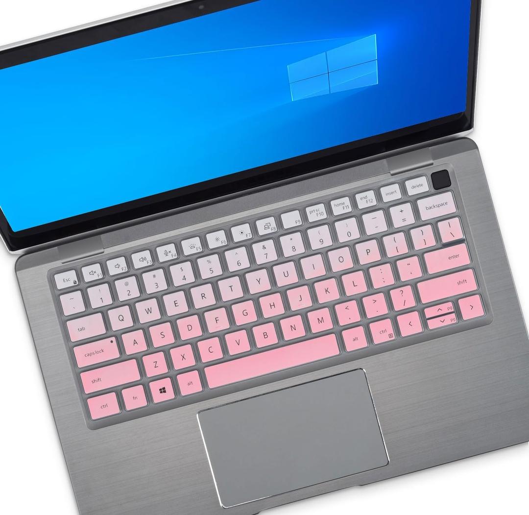 Keyboard Cover Skin for 14" Dell Latitude 7440 7430 7420 7410 5440 5431 5430 5420, Dell Latitude 9420 9430 14" / Latitude 9520 9510 15" / Latitude 7640 16" Keyboard Protector - Gradual Pink