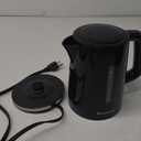 Toastmaster Electric Kettle by Select Brands - Cordless Electric Water Boiler for Coffee, Tea & More - Use This Electric Tea Kettle in Your Kitchen or Dorm - 1.7 Liters, Black