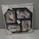 Malden International Designs Black Four Opening 5x7 Dimensional Collage Photo Wall Frame