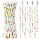 2 x Xqumoi 60Pcs Easter Bunny Pencils with Eraser - Cute Candy Rabbit Easter Egg #2 HB Pencils, School Classroom Student Rewards Office Supply Holiday Gift Goodie Bag Fillers Stuffers Party Favors