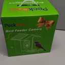 PeckCam Bird Feeder with Camera Solar Powered, AI Identify & Auto Capture, 2K HD Live Video Smart Bird Feeder Camera Instant Notifications in Backyard, Gift Bird Lovers