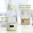 Portable Bottle Warmer for Travel, Baby Breastmilk & Formula Warmer | 4000mAh Battery, 2-Min Fast Heating, 89212F Temperature Control, 17.8oz Capacity, Type-C Charging and Constant Warm Mode