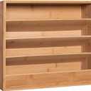 Bamboo Tiered Spice Rack Organizer for Cabinet,Wooden Seasoning Rack for Countertop, Cupboard, Pantry, Kitchen (Spice Jars Not Included)