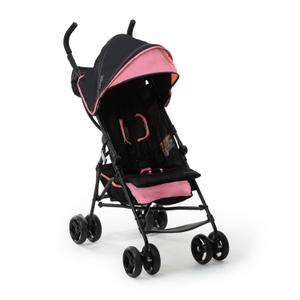 Ingenuity 3D Mini Convenience Stroller Lightweight Stroller with Compact Fold, Multi-Position Recline, Canopy with Pop Out Sun Visor and More Umbrella Stroller for Travel, Pink