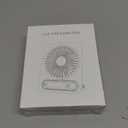 Small Desk Fan Quiet, 3000mAh Personal Portable Fans Max 13H Runtime, Rechargeable & USB-C Powered Mini Desktop Fan 3 Speeds for Home Office Travel Outdoor Summer Gifts for Women Men, White