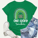 St Patricks Day Shirt Women Saint Patricks Day Shirts Funny Irish Tee Tops (2XL, Green)