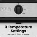 Chefman Triple Slow Cooker & Food Warmer, Three Crock Slowcooker with 2.5 Qt. Ceramic Crocks, 7.5-Quart Total Capacity, PFAS-Free, Three Temperature Settings, Dishwasher-Safe Parts – Stainless Steel