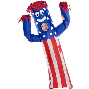 Morph Wacky Waving Kids Inflatable Tube Guy, 4th of July Costume, Kids Inflatable Costume