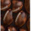 Football Hand Towel for Bathroom 2 Pack,Soft Microfiber Polyester Face Towels Soft Absorbent for Spa Bath Gym Kitchen,Sport Hand Towels Set Decorative Hotel Decor Gifts,14.5x28 Inch