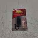 Command Strips 17034mb-Es Medium Matte Black Command Decorative Hook With Command Adhesive Strips
