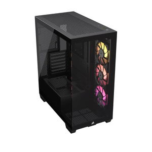 CORSAIR iCUE Link 3500X RGB Mid-Tower ATX PC Case – Panoramic Tempered Glass – Reverse Connection Motherboard Compatible – 3X CORSAIR iCUE Link RX120 RGB Fans Included – BlackAmazon's Choice