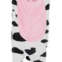 SWEETXIN Adult Unisex Onesie Pajamas Halloween Christmas Cosplay Costume Suit for Women and Men (X-Large, Cow)