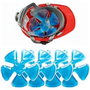 Reusable Cooling Gel Ice Packs for Hats, Adjustable Cold Therapy Headband Inserts for Hard Hats, Sun Hats, 4-Hour Relief for Construction Workers, Migraines, Heat Stroke Prevention, 4 Pack